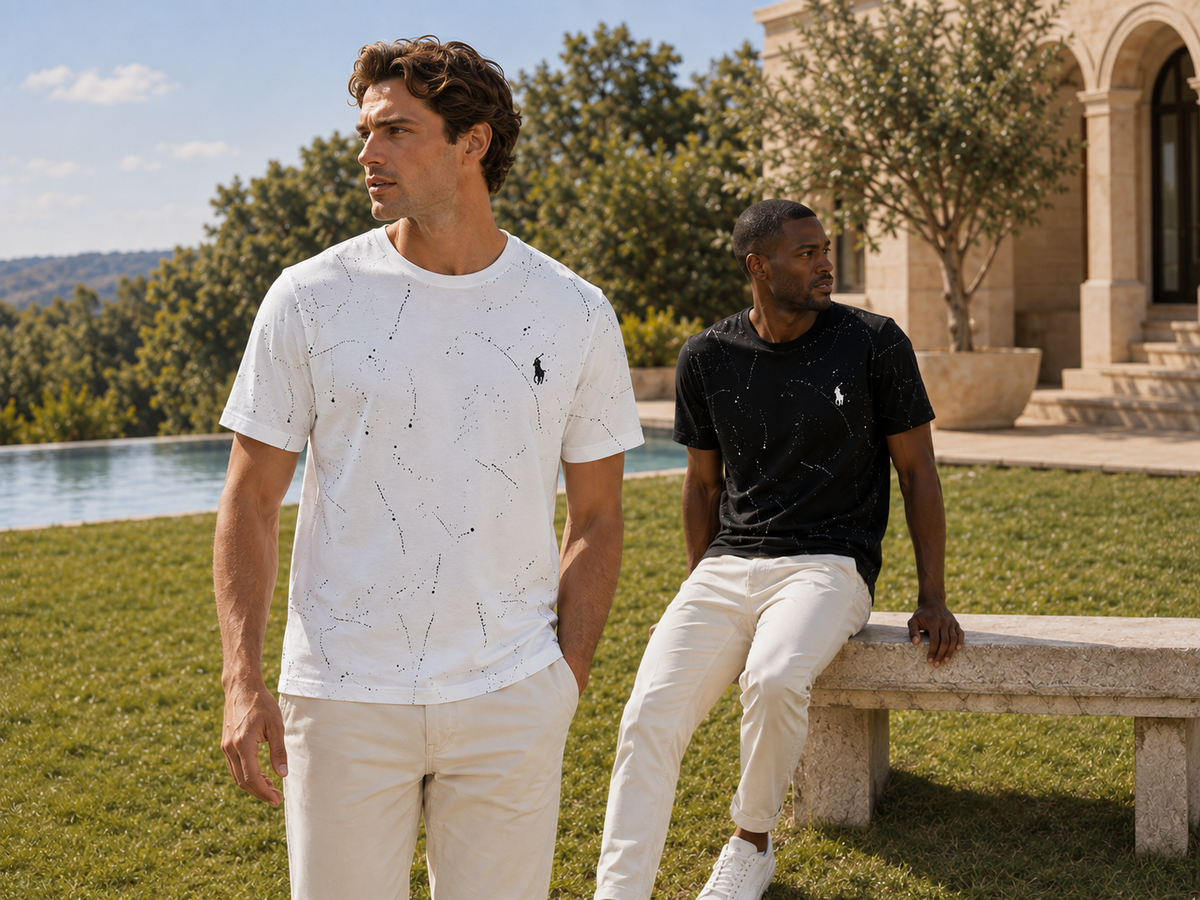 Ralph Lauren T-shirt Starry Speckled Crewneck Pony Logo