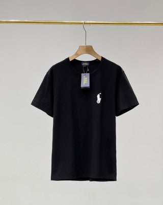 Ralph Lauren T-shirt Unisex Embroidered Logo Heavyweight Cotton Crewneck Tee