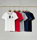 Ralph Lauren Contrast Stripe Trim Piqué Polo Shirt