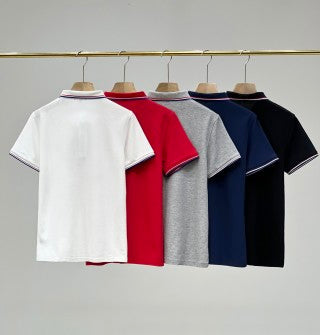 Ralph Lauren Contrast Stripe Trim Piqué Polo Shirt