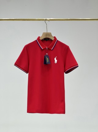 Ralph Lauren Contrast Stripe Trim Piqué Polo Shirt