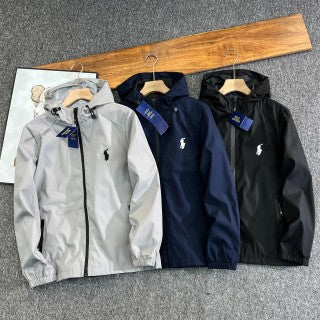 Ralph Lauren Outerwear Hooded Softshell Zip Jacket