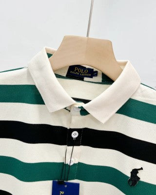 Ralph Lauren Striped Cotton Polo Shirt