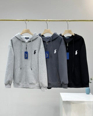 Ralph Lauren Signature Outerwear Hooded Full Zip Jacket