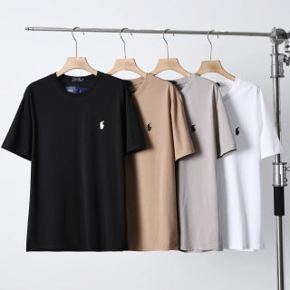 Ralph Lauren T-shirt Textured Cotton Pony Logo Crew Neck Tee