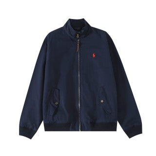 Ralph Lauren Outerwear Embroidered Harrington Zip Jacket
