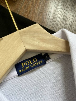 Ralph Lauren Polo Shirt Mulberry Silk Striped Short Sleeve Polo