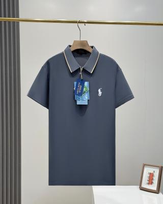 Ralph Lauren Half Zip Silk Blend Mesh Polo Shirt