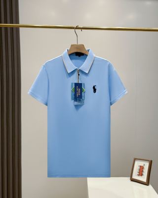 Ralph Lauren Half Zip Silk Blend Mesh Polo Shirt
