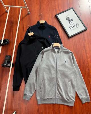 Ralph Lauren Outerwear Full-Zip Mockneck Cotton Jacket