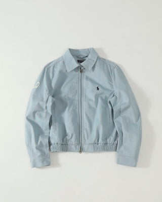 Ralph Lauren Outerwear Washed Twill Cropped Zip Jacket
