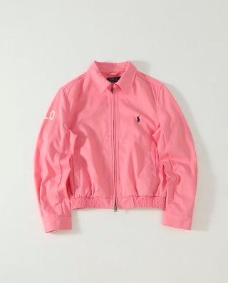 Ralph Lauren Outerwear Washed Twill Cropped Zip Jacket