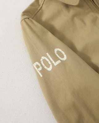 Ralph Lauren Outerwear Washed Twill Cropped Zip Jacket