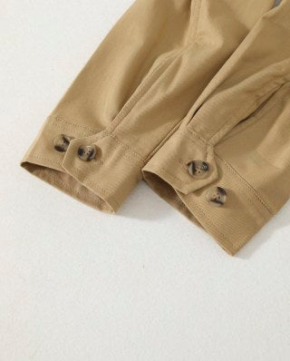 Ralph Lauren Outerwear Washed Twill Cropped Zip Jacket