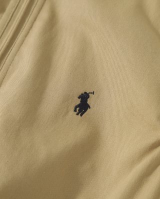 Ralph Lauren Outerwear Washed Twill Cropped Zip Jacket
