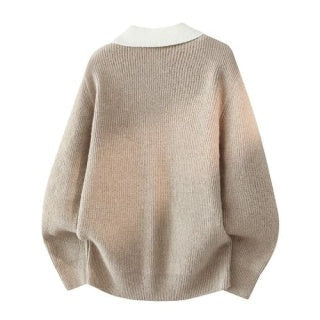 Ralph Lauren Layered Collar Knit Sweater