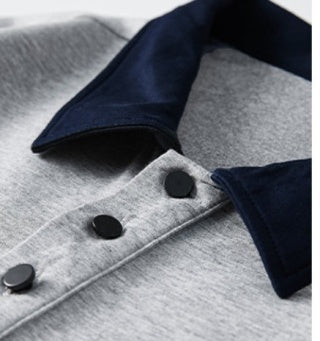 Ralph Lauren Contrast Collar Long Sleeve Polo Shirt