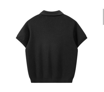 Ralph Lauren Waffle Knit Button Front Polo Shirt