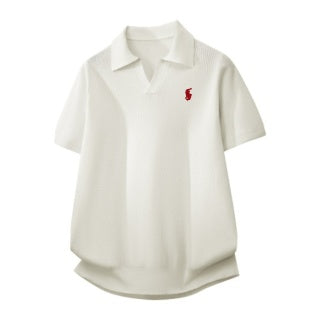 Ralph Lauren V-Neck Knit Polo Shirt