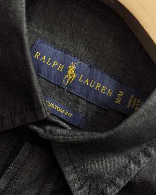 Ralph Lauren Shirt Lightweight Washed Tencel Denim Long Sleeve