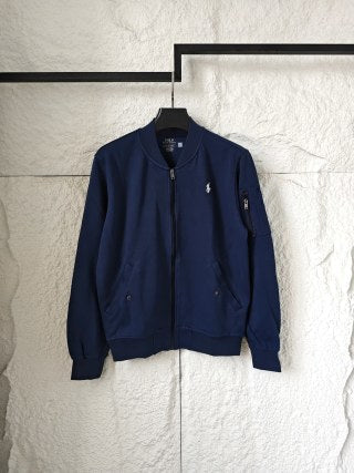 Ralph Lauren Outerwear Ribbed Bomber Zip Jacket