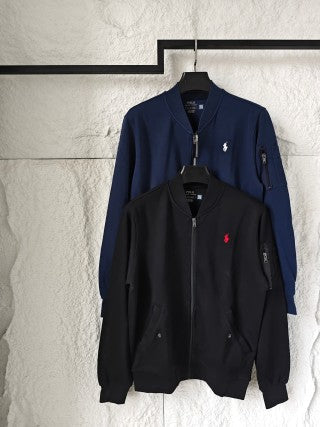 Ralph Lauren Outerwear Ribbed Bomber Zip Jacket