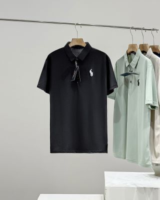 Ralph Lauren Contrast Placket Ice Silk Polo Shirt