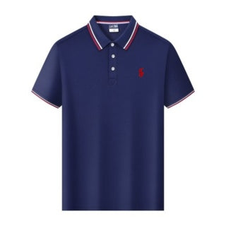 Ralph Lauren Tipped Trim Red Pony Polo Shirt