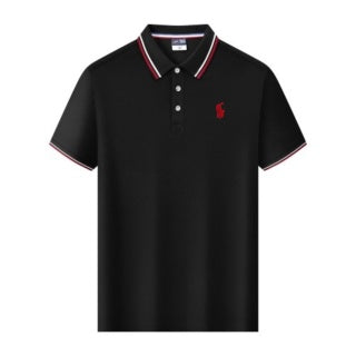 Ralph Lauren Tipped Trim Red Pony Polo Shirt