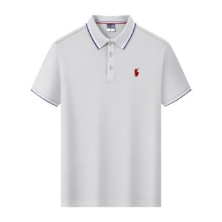 Ralph Lauren Tipped Trim Red Pony Polo Shirt