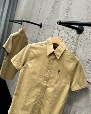Ralph Lauren Shirt Unisex Oxford Short Sleeve Button-Down