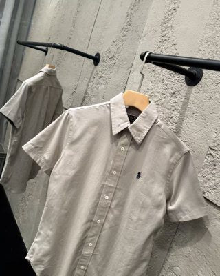 Ralph Lauren Shirt Unisex Oxford Short Sleeve Button-Down
