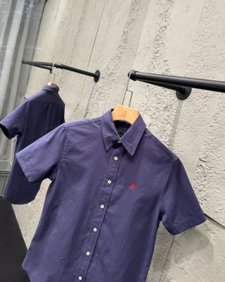 Ralph Lauren Shirt Unisex Oxford Short Sleeve Button-Down
