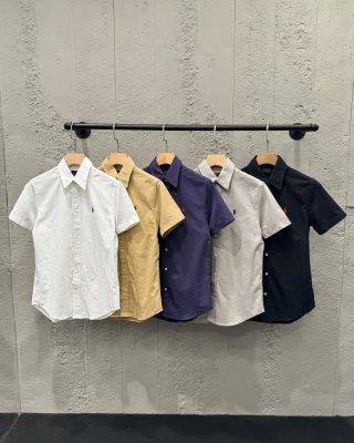 Ralph Lauren Shirt Unisex Oxford Short Sleeve Button-Down
