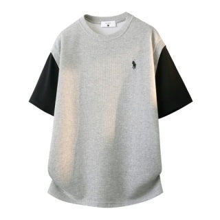 Ralph Lauren T-shirt Waffle Colorblock Pony Crew Neck Tee