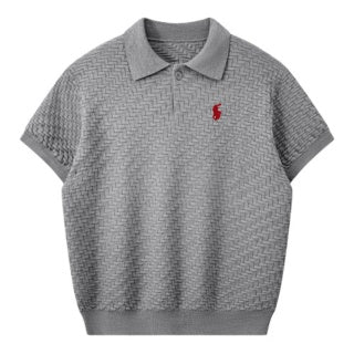 Ralph Lauren Textured Knit Polo Shirt