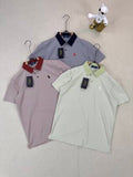 Ralph Lauren Fine Stripe Contrast Collar Polo Shirt