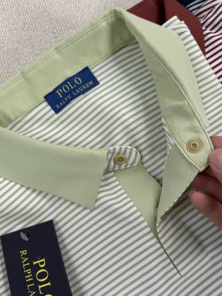 Ralph Lauren Fine Stripe Contrast Collar Polo Shirt