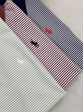 Ralph Lauren Fine Stripe Contrast Collar Polo Shirt