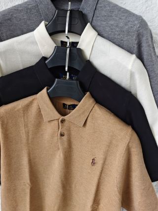 Ralph Lauren Solid Knit Short Sleeve Polo Shirt