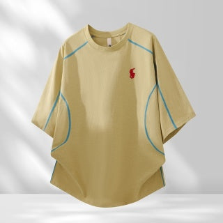Ralph Lauren T-shirt Contrast Piping Oversized Crewneck Tee
