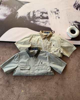 Ralph Lauren Shirt Short Sleeve Double-Pocket Cotton Shirt