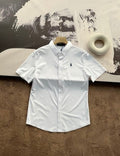 Ralph Lauren Shirt Solid Short Sleeve Button-Up Shirt