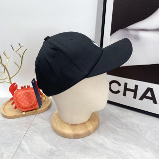 Ralph Lauren Hat Black White Pony Curved-Brim Baseball Cap