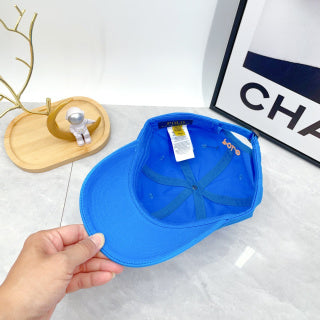 Ralph Lauren Hat Azure Blue Yellow Pony Classic Baseball Cap