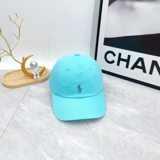 Ralph Lauren Hat Aqua Blue Tonal Pony Everyday Baseball Cap