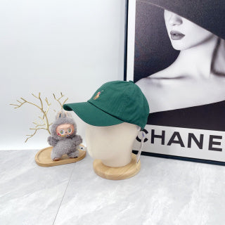 Ralph Lauren Hat Classic Green Baseball Cap with Front Polo Bear Embroidery