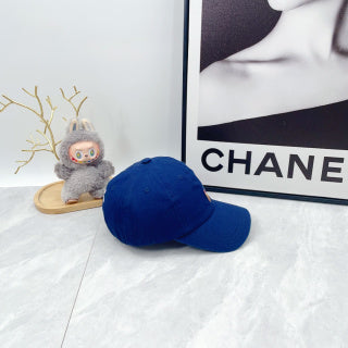 Ralph Lauren Hat Cobalt Blue Baseball Cap with Front Polo Bear Embroidery