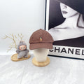 Ralph Lauren Hat Cocoa Brown Baseball Cap with Front Polo Bear Embroidery