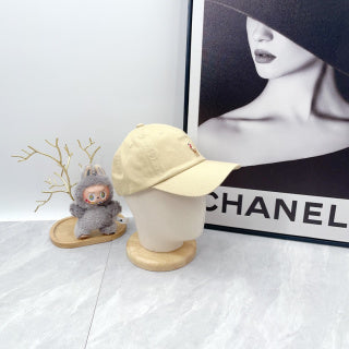 Ralph Lauren Hat Pale Butter Baseball Cap with Front Polo Bear Embroidery